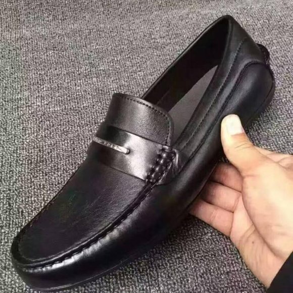 Business casual leather shoes